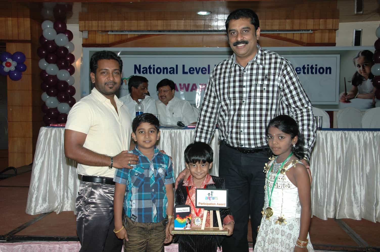 Students celebrated at a national-level drawing competition